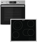 BAUKNECHT Backofen-Set "BBA2S85HU1I" mit 1-fach-Teleskopauszug Hydrolyse Set, 2...