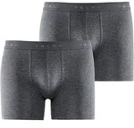Boxer FALKE "Daily Comfort", Herren, Gr. M, 2 Stk., grau (dunkelgrau, heather