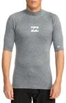 Rash Guard BILLABONG "Waves All Day", Herren, Gr. M, grau (dunkelgrau heather),