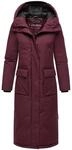 Wintermantel NAVAHOO "Wolkenfrost XIV", Damen, Gr. XS (34), weinrot, Obermaterial: