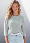 Vivance 3/4-Arm-Shirt "mit Waffelstruktur" aus b&uuml;gelfreier Strickqualit&auml;t