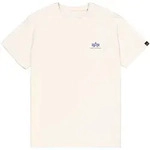 T-Shirt ALPHA INDUSTRIES "Backprint T-Shirt", Herren, Gr. S, wei&szlig; (vintage wei&szlig;),