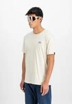 T-Shirt ALPHA INDUSTRIES "Backprint T-Shirt", Herren, Gr. S, wei&szlig; (vintage wei&szlig;),