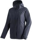 Regenjacke MAIER SPORTS "Metor 3in1 W", Damen, Gr. 44, blau (dunkelblau), 100%
