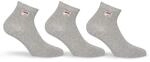 Fila Kurzsocken "UNISEX QUARTER PLAIN SOCKS" 3 Stk. tlg. mit eingestrickem Logo