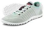 Barfu&szlig;schuh LEGUANO "GO", Damen, Gr. 41, grau (grau, mint), Textil, Schuhe