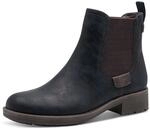 Tamaris Chelseaboots, Blockabsatz, Stiefelette, Schlupfschuh im Used Look