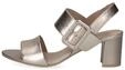Riemchensandale CAPRICE "Caprice Sandalen Leder", Damen, Gr. 36, grau (platin),