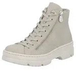 Winterboots RIEKER, Damen, Gr. 38, beige (creme), Lederimitat, unifarben, Schuhe