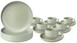 like. by Villeroy & Boch Geschirr-Set "Kaffeeservice Perlemor Alga 18er Set gr&uuml;n"