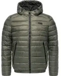 Steppjacke RAGWEAR "Vellos YOUMODO", Herren, Gr. M (50), olivgr&uuml;n, Obermaterial: