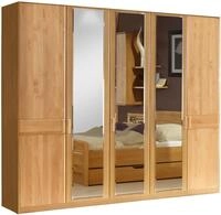 WIEMANN Kleiderschrank "Lausanne, Dreht&uuml;renschrank, Schrank, W&auml;scheschrank, Erle