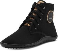 Leguano Barfu&szlig;schuh "CHESTER", Schn&uuml;rboots, Sneaker mit Leomuster an der Schuhzunge