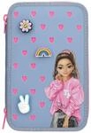 Depesche Buntstift "3-Fach Federtasche mit Silikon-Pins TOPModel 7,5 x 13 x 20 cm