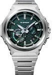 Smartwatch CASIO G-SHOCK "GST-B1000D", edelstahlfarben, gr&uuml;n, edelstahlfarben,