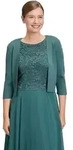Strickjacke VERA MONT "Damen langarm", Damen, Gr. XL, gr&uuml;n (schwarz emerald),