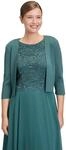Strickjacke VERA MONT "Damen langarm", Damen, Gr. XL, gr&uuml;n (schwarz emerald),