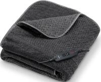 BEURER Heizdecke "HD 65 Dark Grey, aus weichem Stoff" Maschinenwaschbar, mit 3