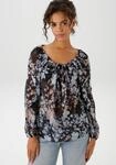 Aniston CASUAL Schlupfbluse mit raffiniertem Cut-Out im R&uuml;cken