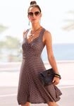 Vivance Jerseykleid "in Wickeloptik mit Alloverdruck" leichtes Sommerkleid,
