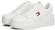 Keilsneaker TOMMY JEANS "TJW RETRO BASKET FLATFORM", Damen, Gr. 42, wei&szlig;, Leder,