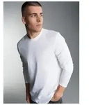 T-Shirt TRIGEMA "TRIGEMA Langarmshirt aus 100% Baumwolle", Herren, Gr. XL, wei&szlig;,