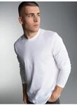 T-Shirt TRIGEMA "TRIGEMA Langarmshirt aus 100% Baumwolle", Herren, Gr. XL, wei&szlig;,