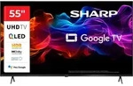 SHARP QLED-Fernseher "4T-C55HP_", Energieeffizienz: F (A-G), schwarz, 55 &Prime;,