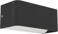 EGLO Wandleuchte "SANIA-Z Wandlampe - Alu, Stahl - LED - 1X10W - IP55", schwarz, 1,
