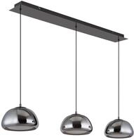 GLOBO LIGHTING LED-H&auml;ngeleuchte "AVILA", schwarz (schwarz, chrom), 1 Stk.,...