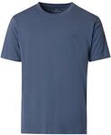 T-Shirt CASAMODA "CASAMODA T-Shirt uni", Herren, Gr. S, blau (aquadunkelblau), 100%