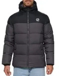 Steppjacke INDICODE "INAlanin", Herren, Gr. S, grau (dk grau), Web, Obermaterial: