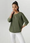 Fledermausshirt ANISTON SELECTED, Damen, Gr. 36, gr&uuml;n (oliv), Jersey, Obermaterial: