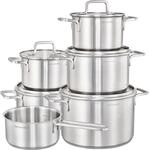 Hanseatic Topf-Set "DAILY" Set, Fleischtopf 2x 16 cm / 2x 20 cm / 1x 24 cm,