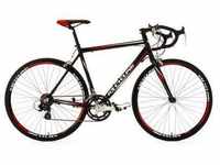 Rennrad KS CYCLING "Euphoria" Fahrräder Gr. 55 cm, 28 Zoll (71,12 cm), schwarz