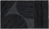 Fu&szlig;matte ASTRA "Power Flock 4", grau, B:45cm H:10mm L:75cm, Kunstfaser, Teppiche,
