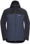 3-in-1-Funktionsjacke JACK WOLFSKIN, Herren, Gr. S, blau (midnight sky),