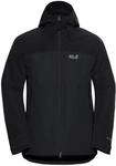 3-in-1-Funktionsjacke JACK WOLFSKIN, Herren, Gr. S, phantom, Obermaterial: 100%