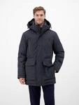 Parka LERROS "Herren-Parka in Twillstruktur", Herren, Gr. S, blau (blau night),...