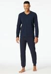 Schlafanzug SCHIESSER "Casual Essentials", Herren, Gr. 48, 516, burgund, Single