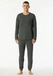 Schiesser Schlafanzug "Modern Nightwear" 2 tlg. seitliche Taschen, Brusttasche,