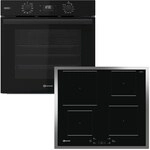 BAUKNECHT Backofen-Set "BAKO 800 Pyro Steam", Energieeffizienz: A+ (A+++-D), schwarz,