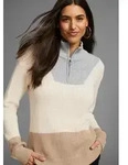 Troyer LAURA SCOTT, Damen, Gr. 48/50 (XL), beige (beige, grau, melange), Grobstrick,