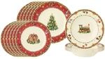 Seltmann Weiden Geschirr-Set "Teller-Set Marieluise Weihnachtsnostalgie 18er Set