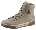 Schn&uuml;rboots RIEKER, Damen, Gr. 42, grau (beige), Lederimitat, Schuhe...