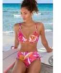 B&uuml;gel-Bikini SUNSEEKER "Allis", Damen, Gr. 44, Cup E, lila (beere, orange),