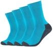 Sportsocken CAMANO "pro tex 4er Pack", Damen, Gr. 43-46, blau (turquoise), 53%