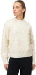 Strickpullover ZERO "Damen mit 3 D Bl&uuml;ten", Damen, Gr. 34, eggnog, Strick,