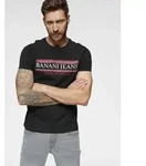 T-Shirt BRUNO BANANI, Herren, Gr. S (44/46), schwarz, Obermaterial: 100% Baumwolle,