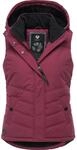 Steppweste RAGWEAR "Hesty", Damen, Gr. XS (34), bordeaux, Au&szlig;enmaterial: 100%